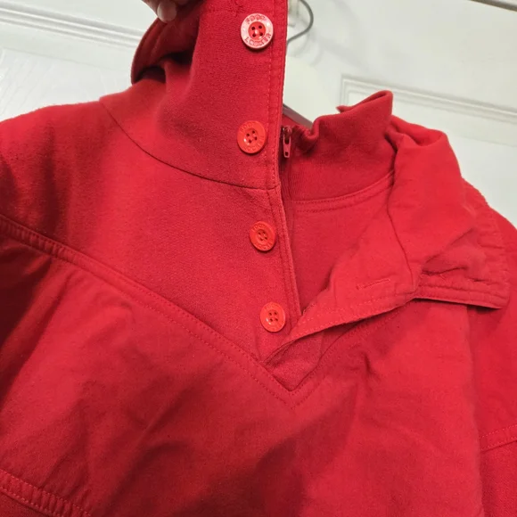 Vintage Foot Locker Red Quarter-Zip Pullover - Picture 7 of 8